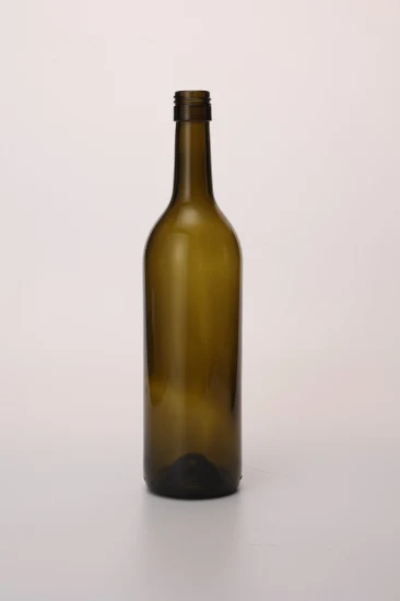 500 ml 750 ml 1 litre Unique Antique vert clair Bordeaux Bourgogne bouteille en verre de vin Champagne bouteille de vin mousseux