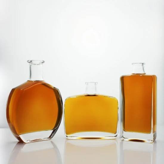 La Chine bouteilles en verre usine conception personnalisée en gros 750 ml bouteille en verre Opie pour Gin Whisky Liquor Brandy Vodka