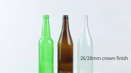 prix d'usine personnalisé 330ml 500ml 640ml 750ml bouteille en verre de bière verte