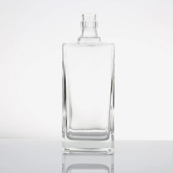 Bouteille en verre de 500 ml Forme unique Bouteille de brandy de forme personnalisée