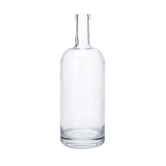 Bouteille d'alcool en verre 700 ml 750 ml Nordic Gin Whisky Vodka Liquor Spirit Bouteille pour liqueur Rhum 500 ml